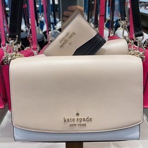 Kate Spade carson tricolor colorblock & staci colorblock sm slim card holder